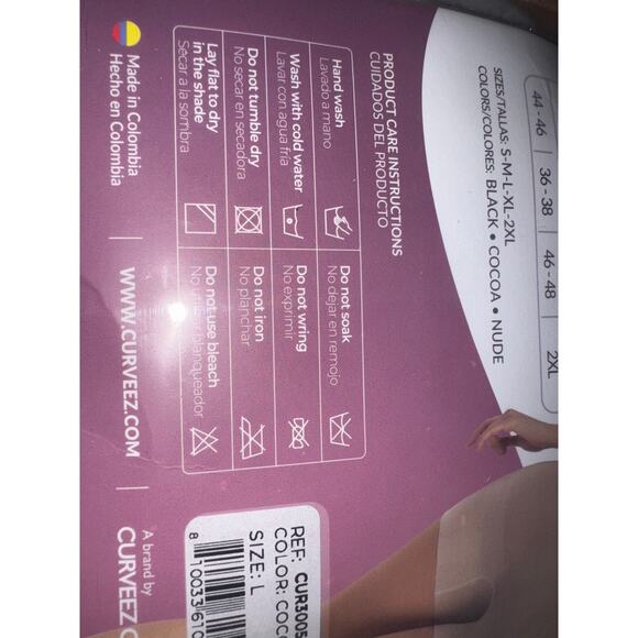 Brand New Curveez Women's Large Coca Brown Second Skin Hip Hugger Bodysuit - Picture 9 of 10